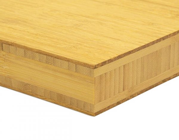 Bambusz panel: fonott minta, natural szín, 5-rétegű, 38 mm vastag