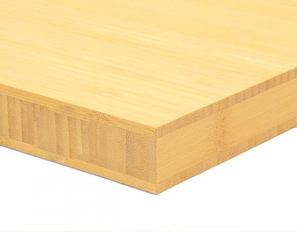 Bambusz panel: vertikál minta, natural szín, 3-rétegű, 30 mm vastag