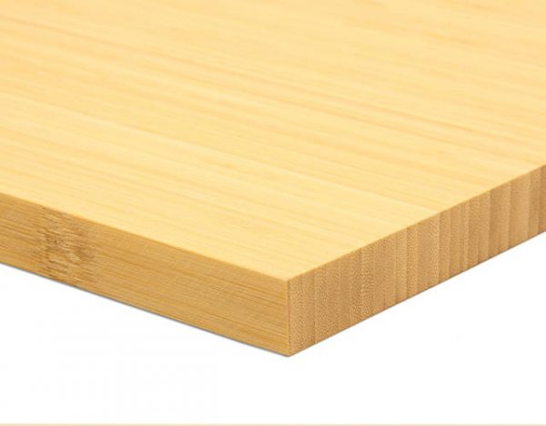 Bambusz panel: vertikál minta, natural szín, egyrétegű, 19 mm vastag