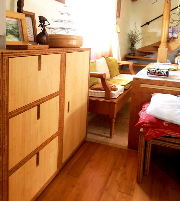 Bambusz panel: horizont minta, natural szín, 3-rétegű, 40 mm vastag - Image 9
