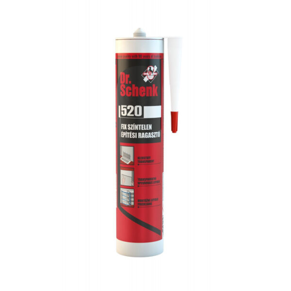 DR. SCHENK 520 - FIX SZÍNTELEN ÉPÍTÉSI RAGASZTÓ, 300 ML-ES