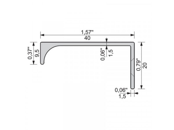 ZOBAL U-9 fogantyú profil több színben - Image 4